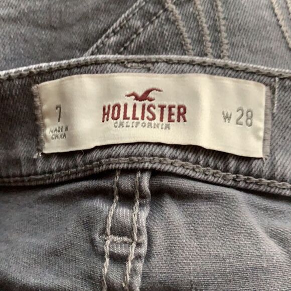 Hollister gray denim lightly distressed shorts, 7 - Picture 3 of 3